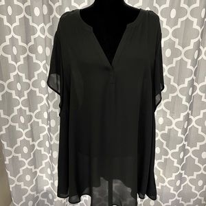 Torrid Georgette split front blouse